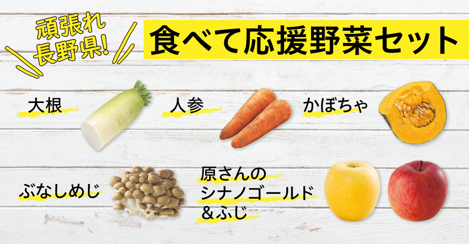 【台風被災地支援】長野県 食べて応援野菜セット