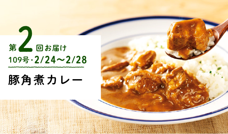 第2回お届け 豚角煮カレー