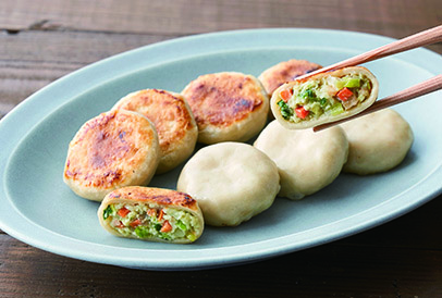 3.5種野菜の全粒粉入り丸餃子