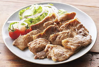 4.焼くだけ簡単 照り焼き風味の豚モモ肉スタミナ焼き