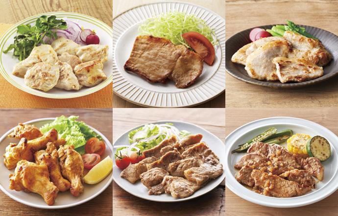 焼くだけで簡単!漬け込み肉セットが今回のみ500円OFF!