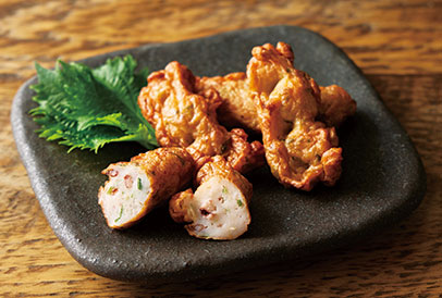 1.海鮮揚げ(イカ・ホタテ入り)