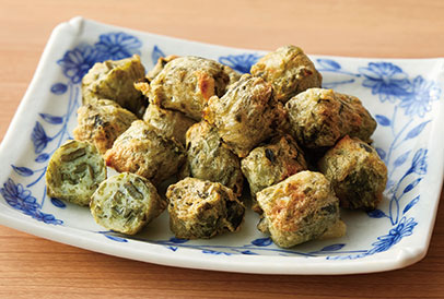 3.茎わかめボール揚げ