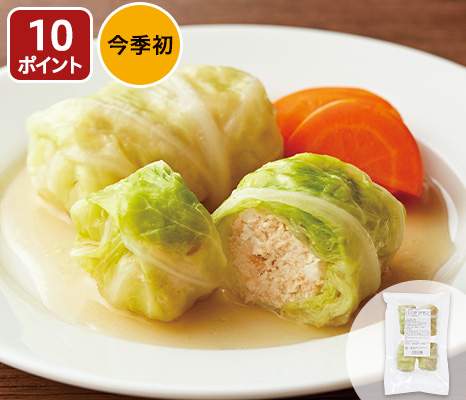 鶏肉であっさり仕上げた国産ロールキャベツ
