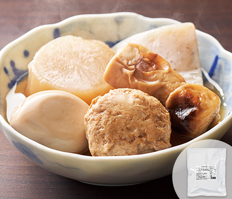 鶏つくねいり 5種の味しみおでん