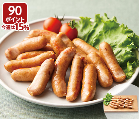 大地のもったいナイ規格外粗挽ウインナー