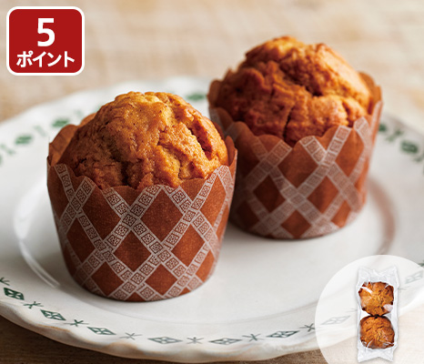 キャラメルバナナマフィン（大地のもったいナイバランゴンバナナ使用）