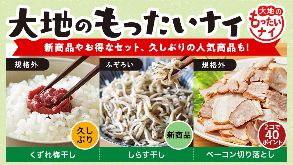 【お得】大地のもったいナイ