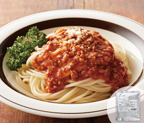 国産合挽肉の本格ミートソース