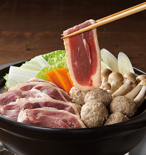 八甲鴨鍋セット（２～３人前・スープ付）