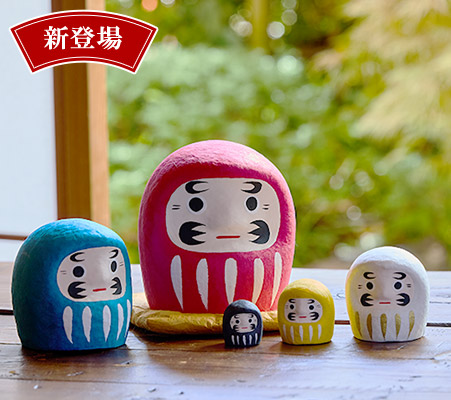 5色のマトリョーシカだるま