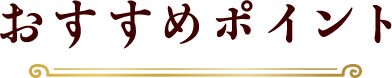 おすすめポイント