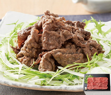 お試し少量・冷凍短角牛モモやわらかスライス（焼きしゃぶ用）