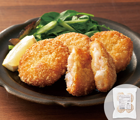 フライパンで　天然えびカツ