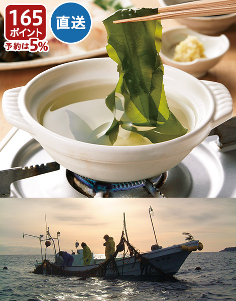 予約　直送　重茂早採り新芽やわらかわかめ春一番