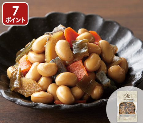 あると便利な副菜　国産野菜の五目豆煮