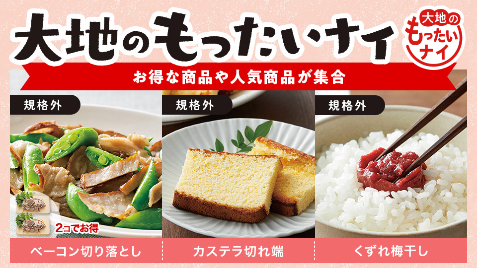 【お得】大地のもったいナイ