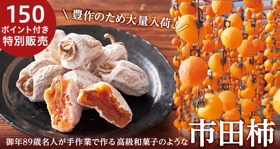 豊作のため大量入荷！150ポイント付き特別販売　市田柿
