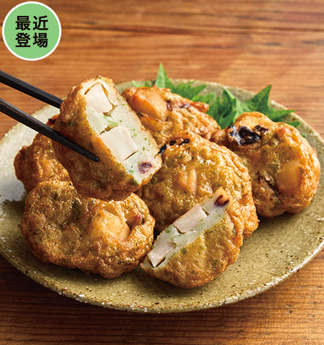 ゴロっと国産たこのちぎり揚げ(あおさ入り)
