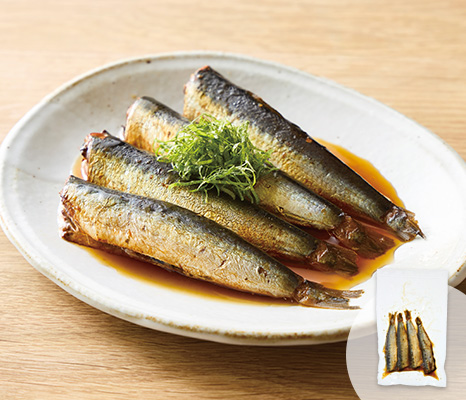 さわやかな梅酢香るイワシ煮旨みと程よい酸味が食欲そそる