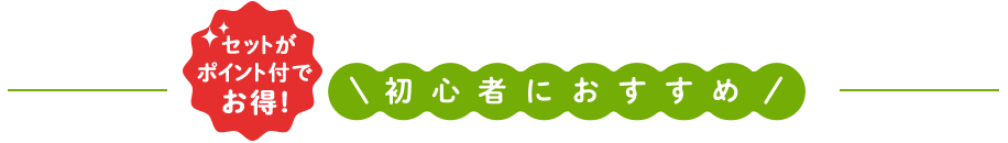 初心者におすすめ