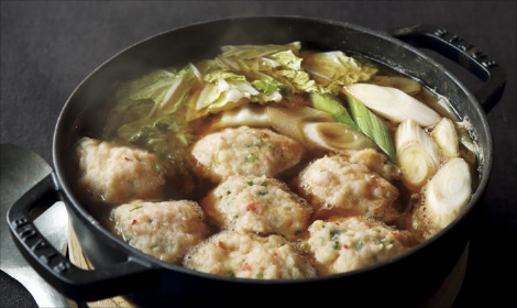 エビしんじょ鍋の味噌仕立て