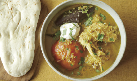 トマト丸ごとチキンカレー