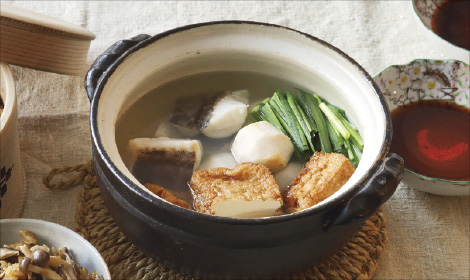 厚揚げのピり辛湯豆腐風