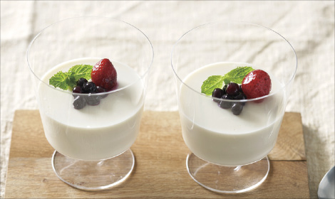 寒天レアチーズケーキ