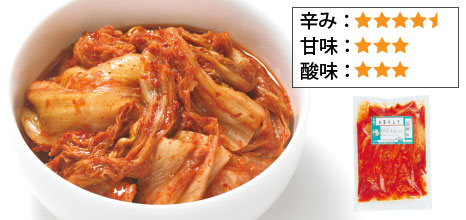 韓国食品の白菜キムチ