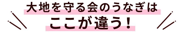 大地を守る会のうなぎはここが違う!