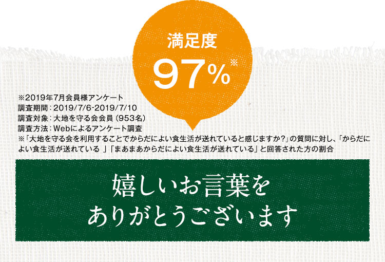 大地を守る会のお試しセット 大地を守る会