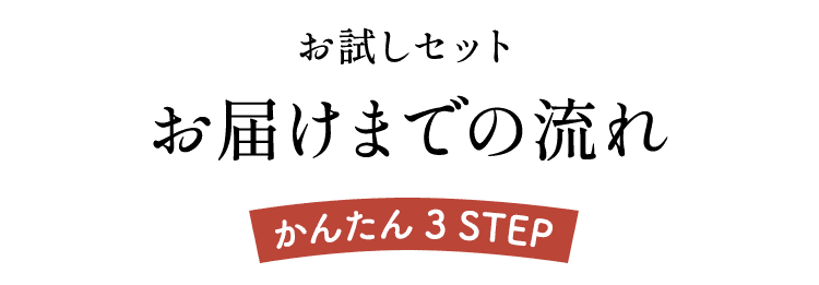 お届けまでの流れ