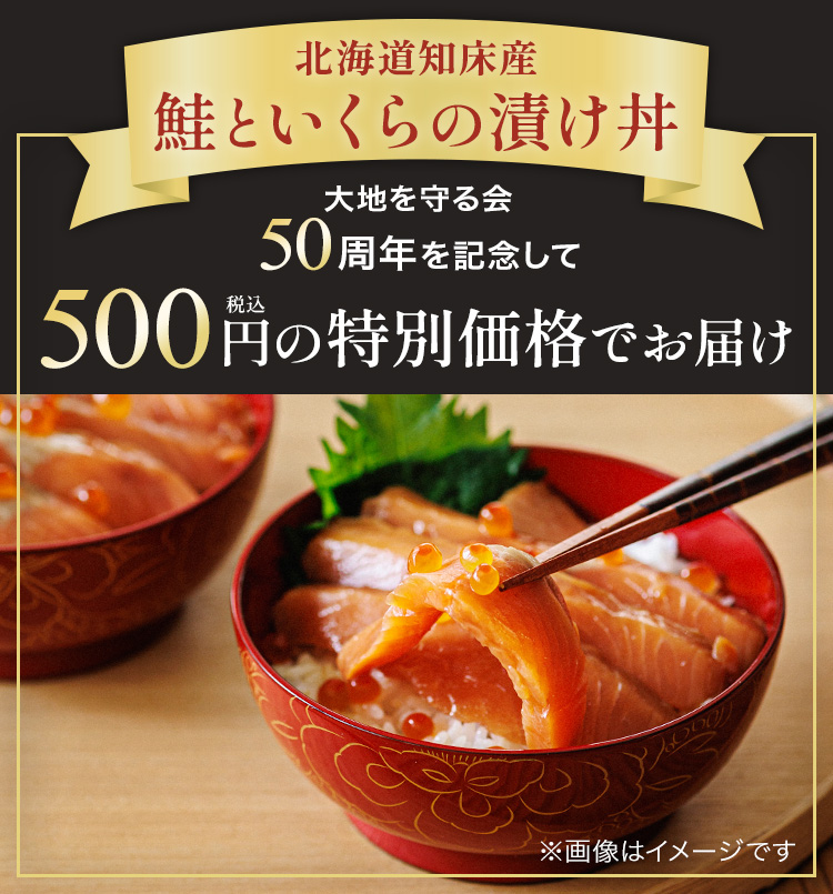 鮭といくらの漬け丼
