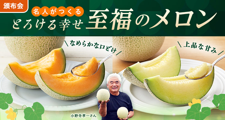 とろける幸せ！至福のメロン頒布会