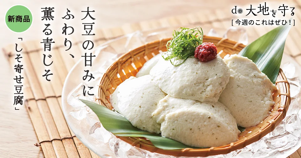 今週のおすすめ商品:今週のおすすめ商品青じそ香る しそ寄せ豆腐