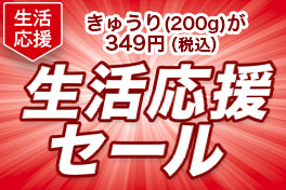 野菜も！うれしい応援価格で