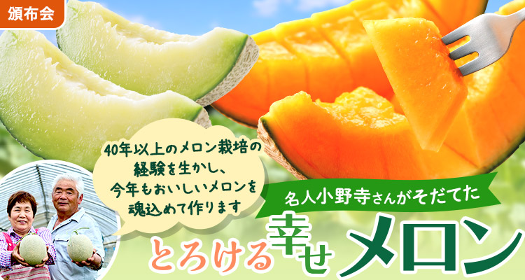 とろける幸せ！名人のメロン