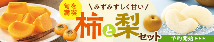 季節のフルーツを堪能！柿と梨