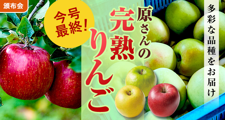 達人原さんの樹上完熟りんご