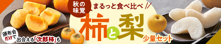 季節のフルーツを堪能！柿＆和梨