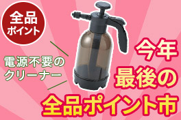 今年最後の全品ポイント市