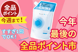 今年最後の全品ポイント市