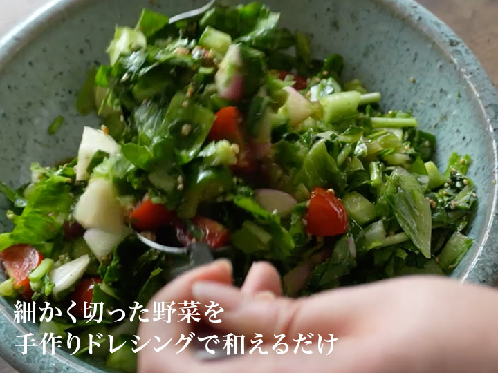 【ベジオタのひと皿】あやめ雪かぶの5品目カラフルチョップドサラダ_4