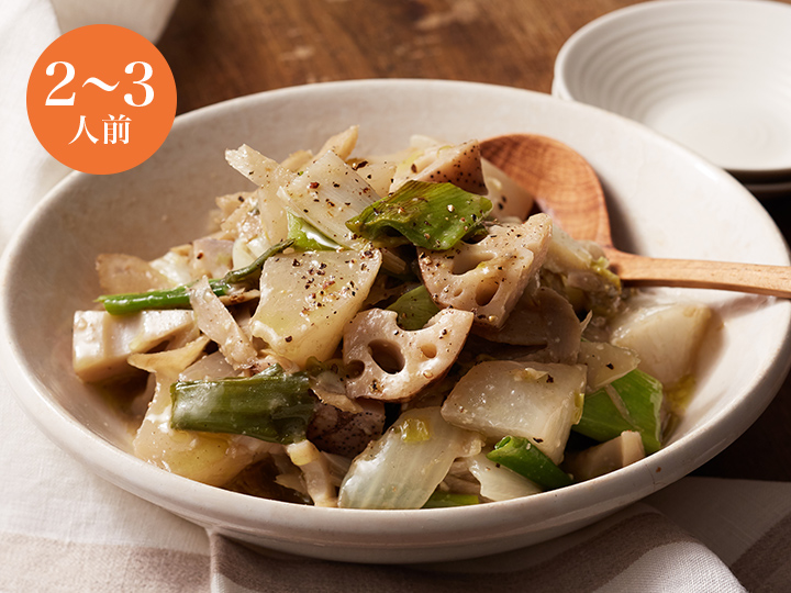 【ベジオタのひと皿】とろ〜り深谷ねぎと冬野菜の白いラタトゥイユ（5品目）