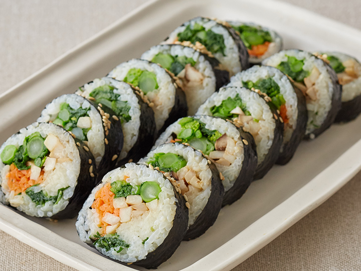 【ベジオタのひと皿】お野菜ずっしり！5種野菜のごちそう満腹ベジキンパ