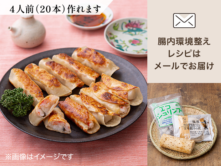 腸おいしい　食材セット・エビと長芋の棒餃子