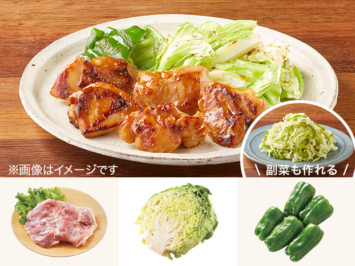 レシピ付き食材セット・食欲そそる　鶏の味噌漬け焼き＋副菜