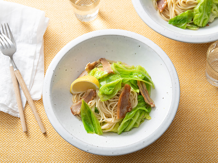 料理家ａｒｉｋｏのひと皿・春キャベツとトントロのもちもちパスタ_3