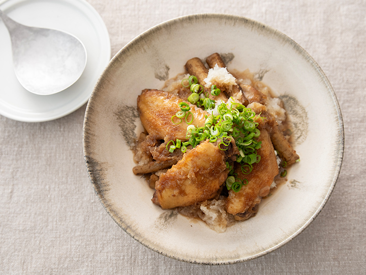 料理家ａｒｉｋｏのひと皿・鶏手羽先とごぼうのおろし煮_3